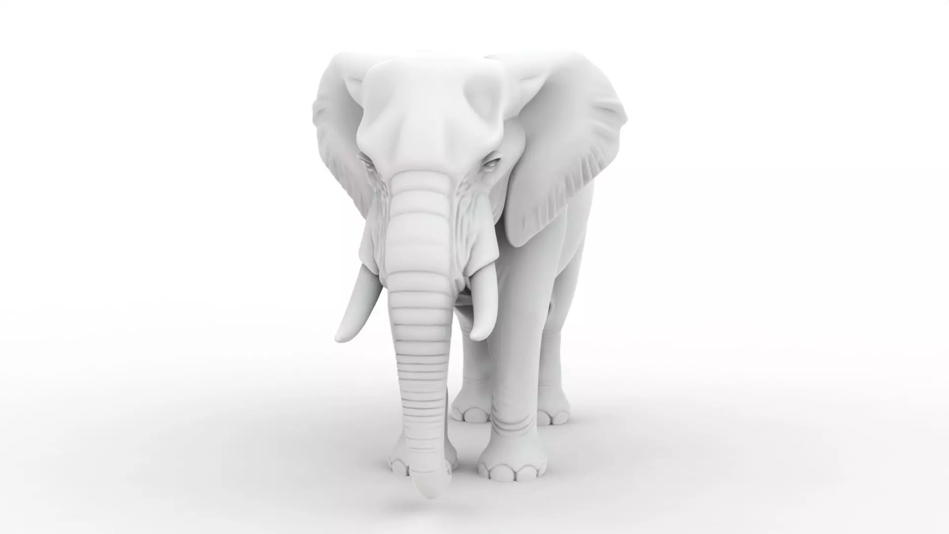 Realistic Elephant 3D Printable 3D print model_2