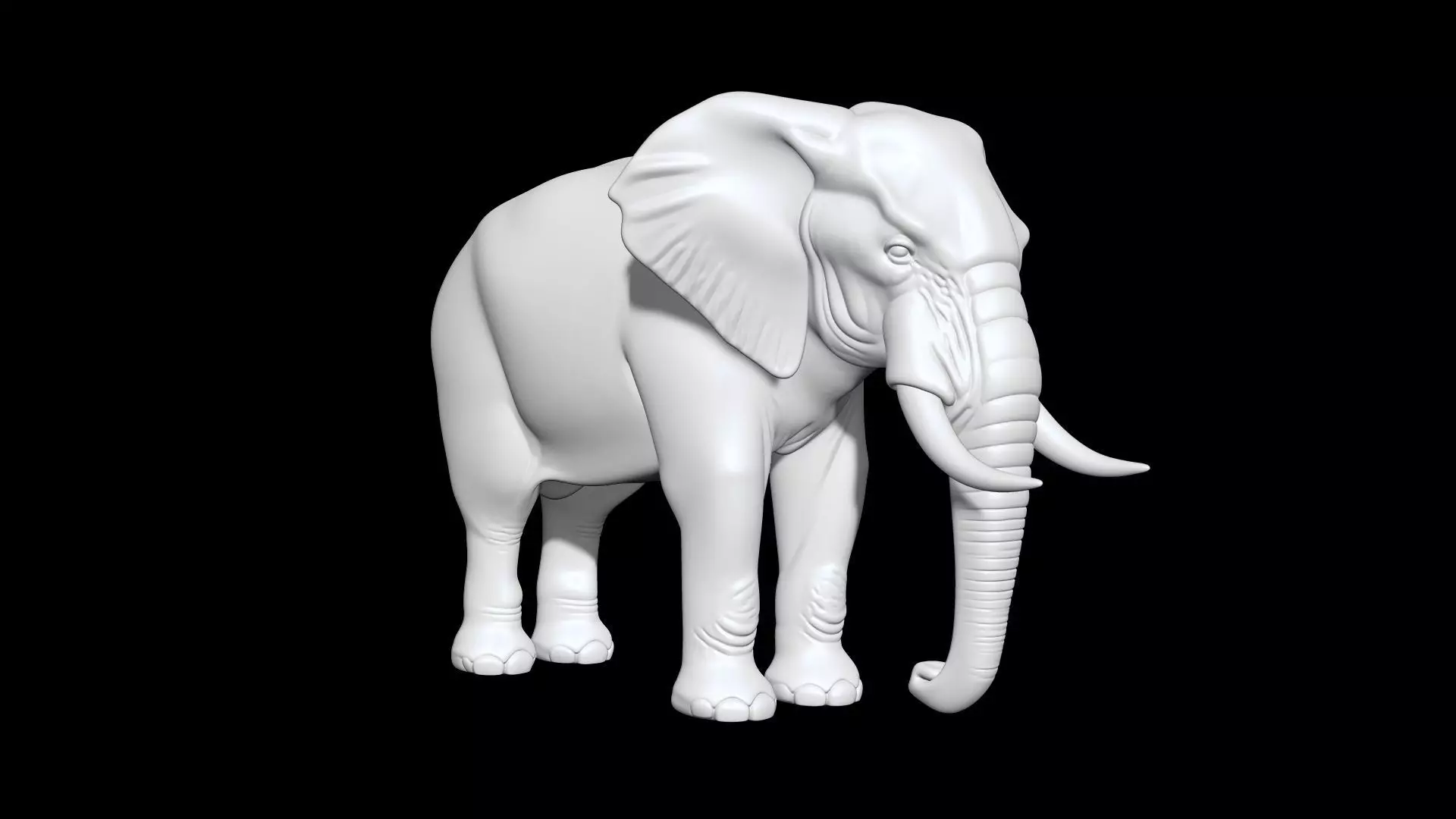 Realistic Elephant 3D Printable 3D print model_6