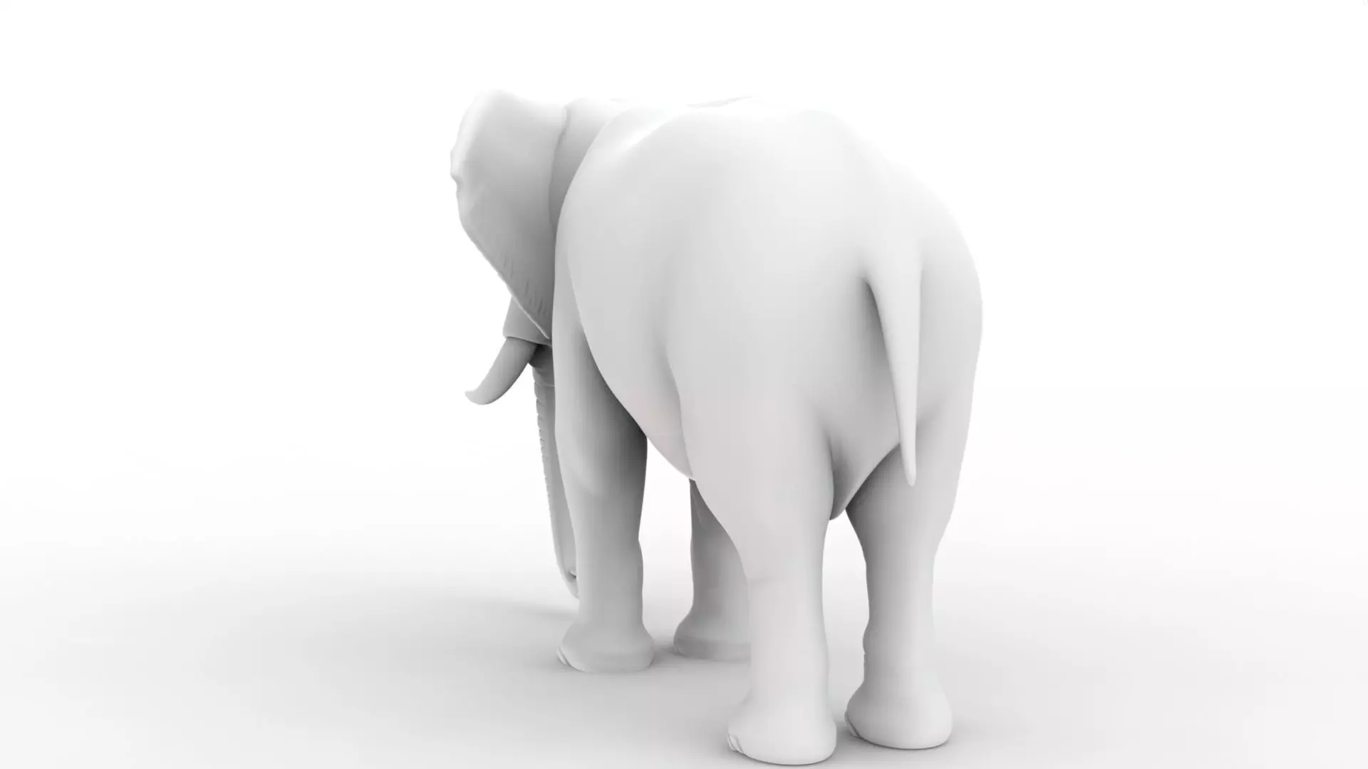 Realistic Elephant 3D Printable 3D print model_5