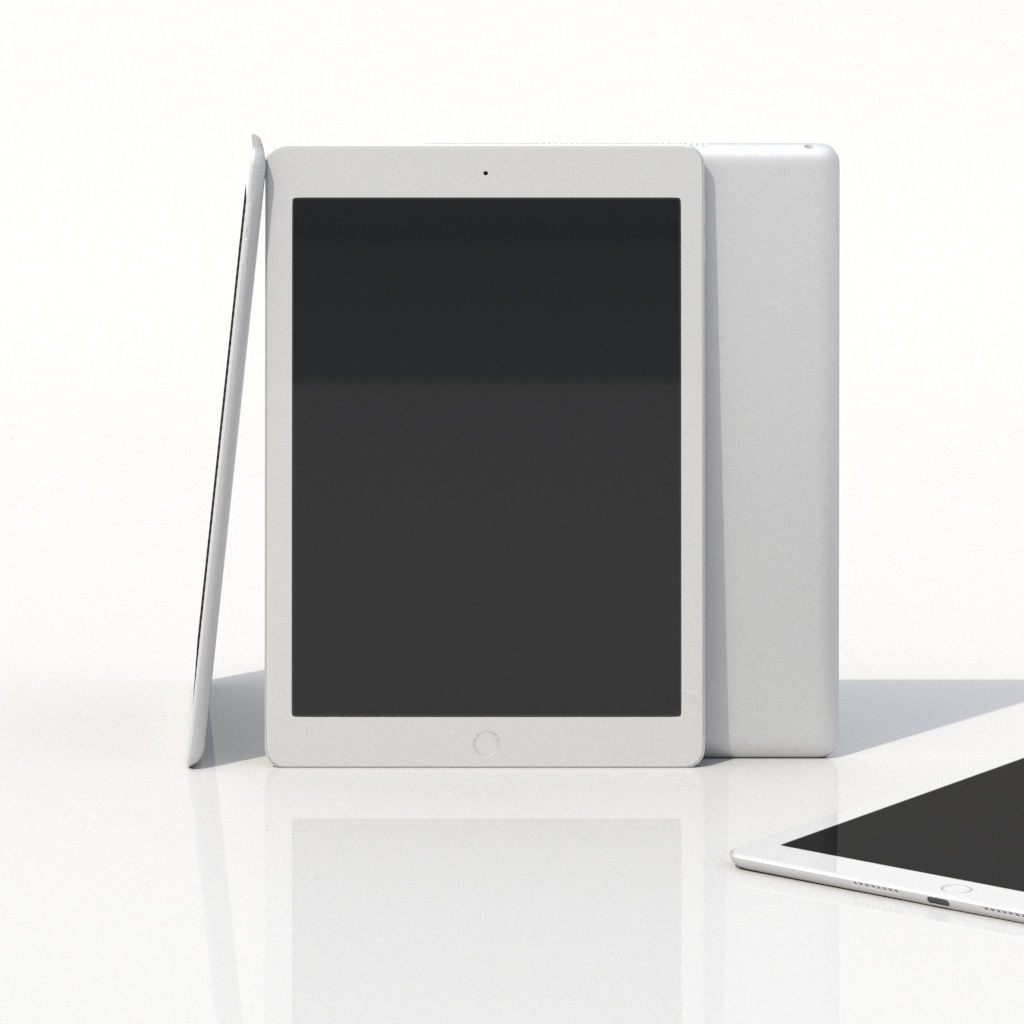 Work Desk Classic White 3D model_5