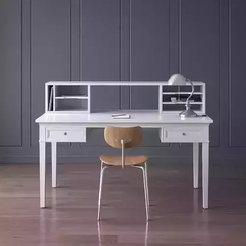 Work Desk Classic White 3D model