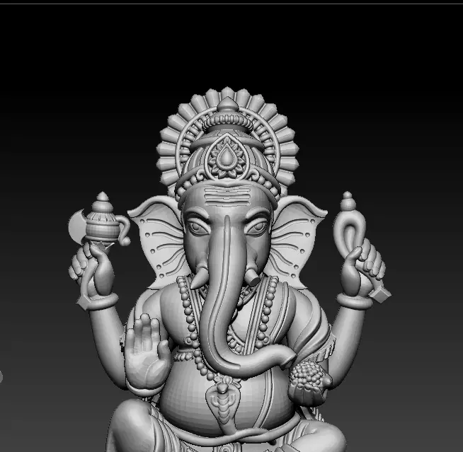Laxmi Ganesh Saraswati  3D print model 3D print model_8