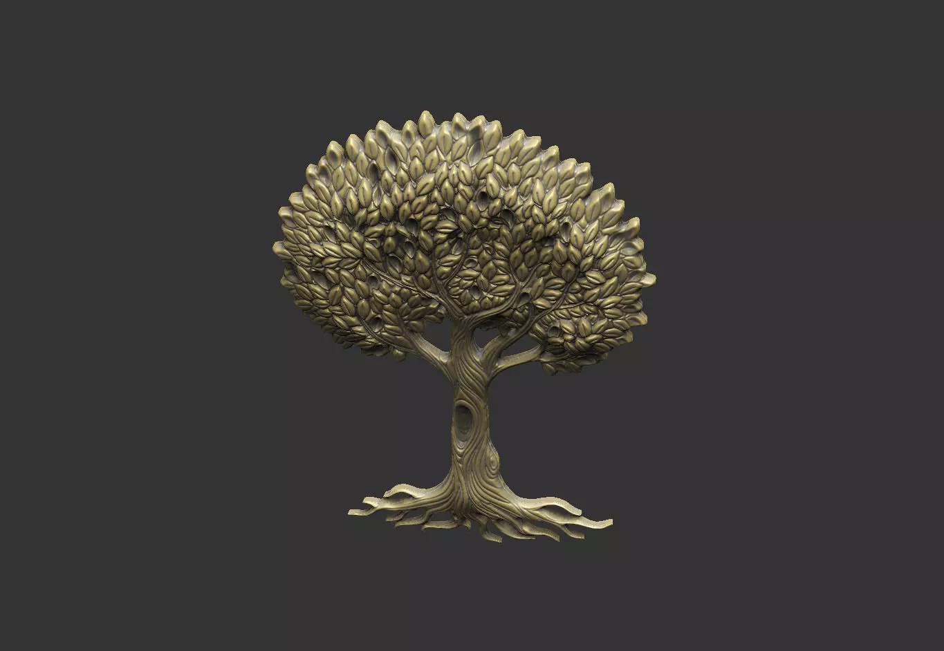 tree of life v3 leave plant branch forest grass 3D print model_2