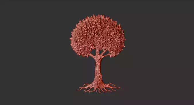 tree of life v3 leave plant branch forest grass 3D print model