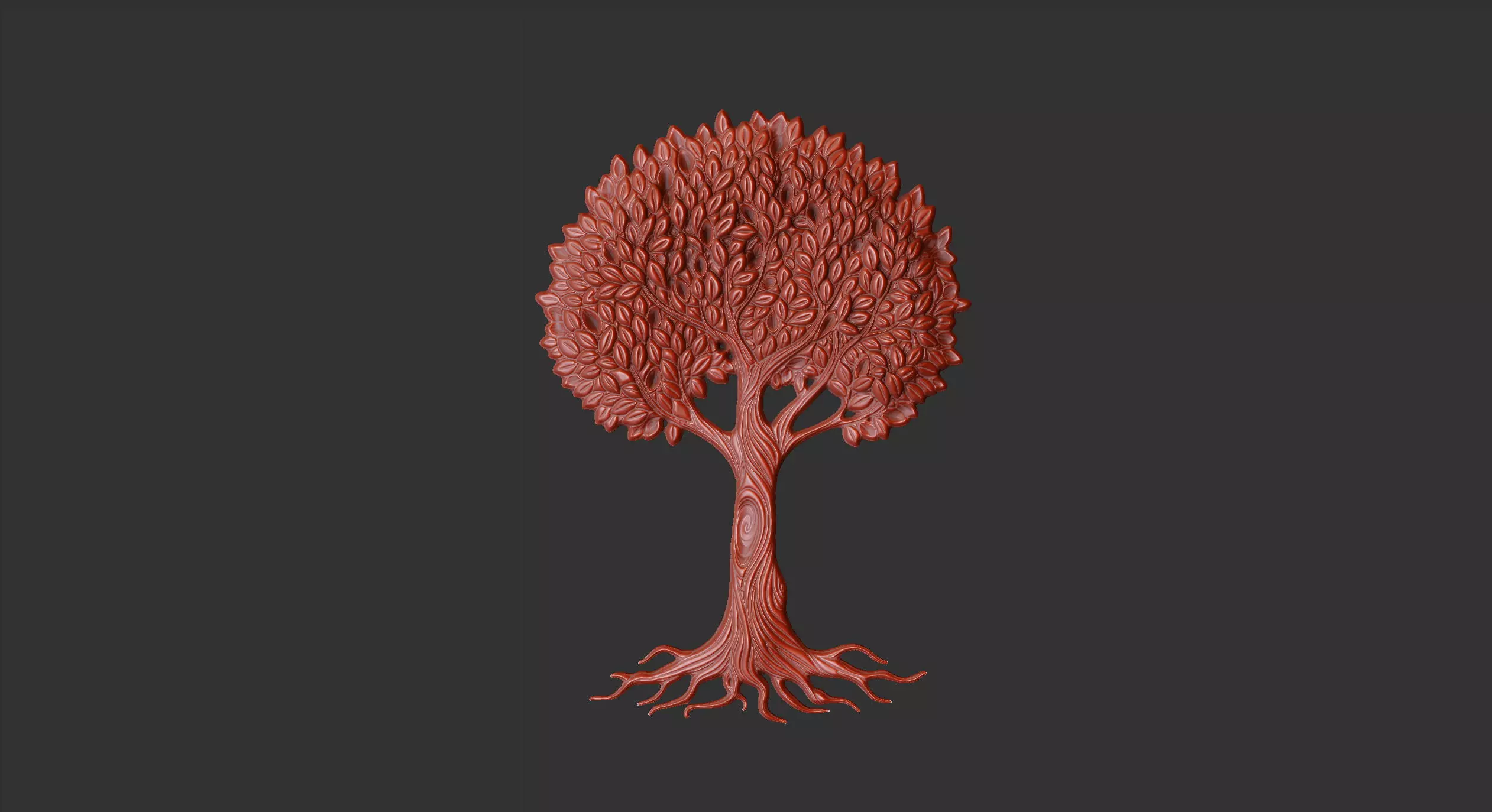 tree of life v3 leave plant branch forest grass 3D print model_0