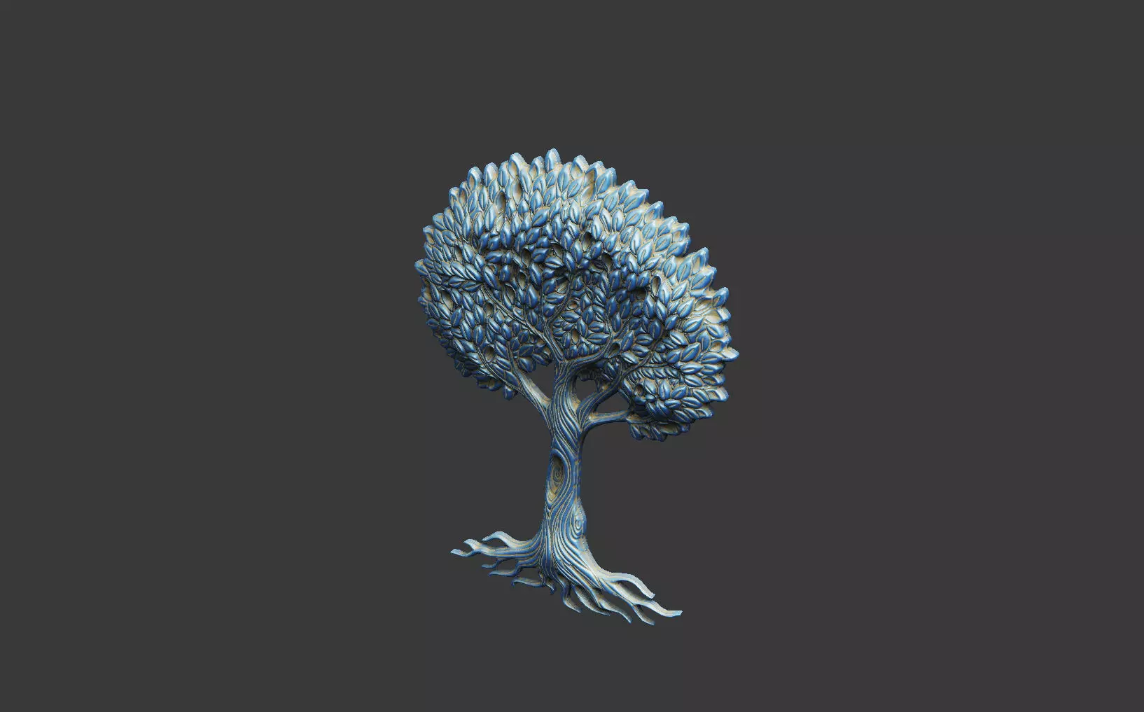 tree of life v3 leave plant branch forest grass 3D print model_6