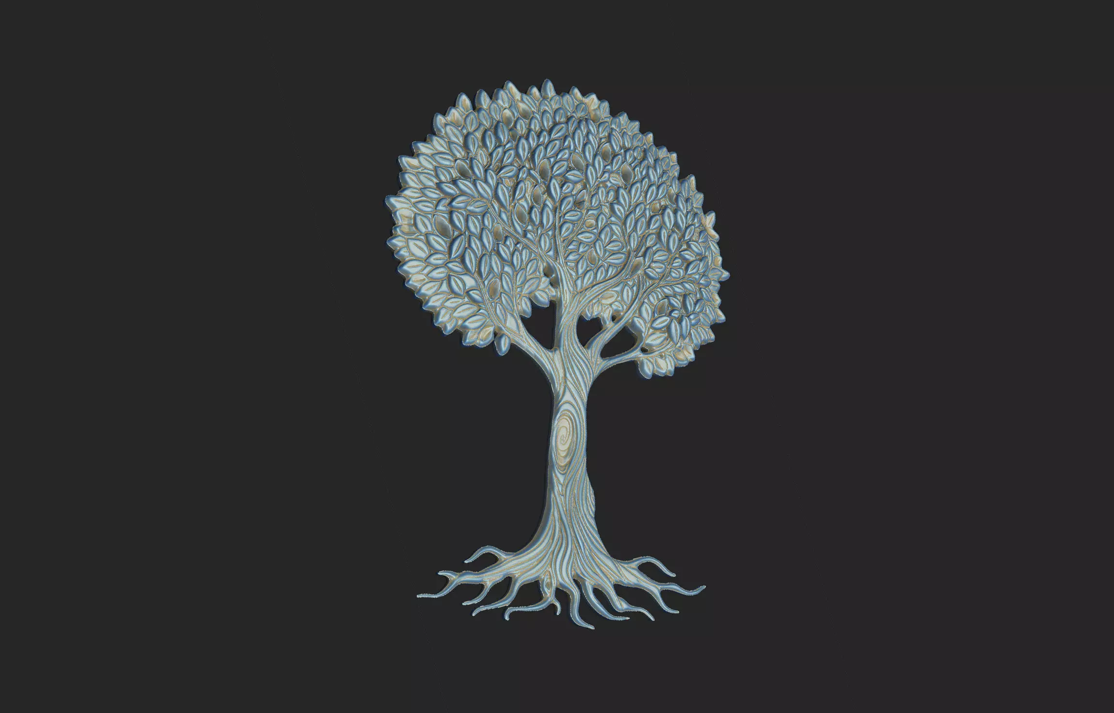 tree of life v3 leave plant branch forest grass 3D print model_7