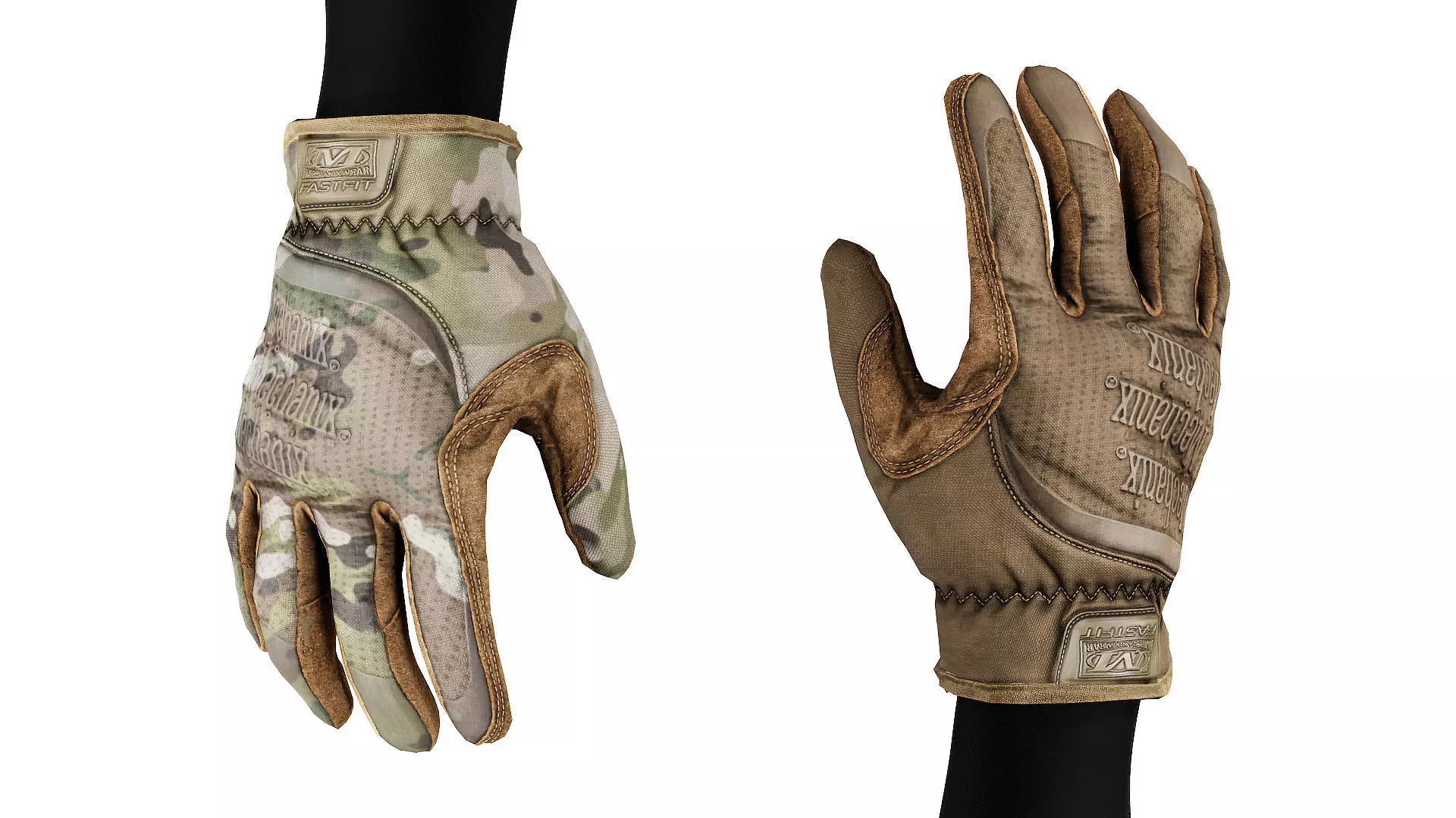 MECHANIX FASTFIT GLOVES Low-poly 3D model_0