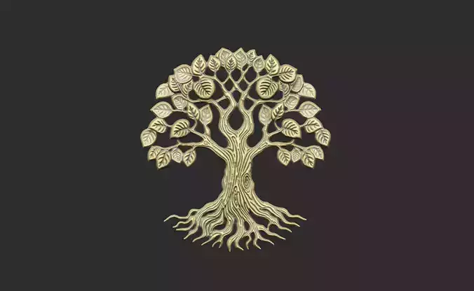 tree of life v4 leave plant branch forest grass 3D print model