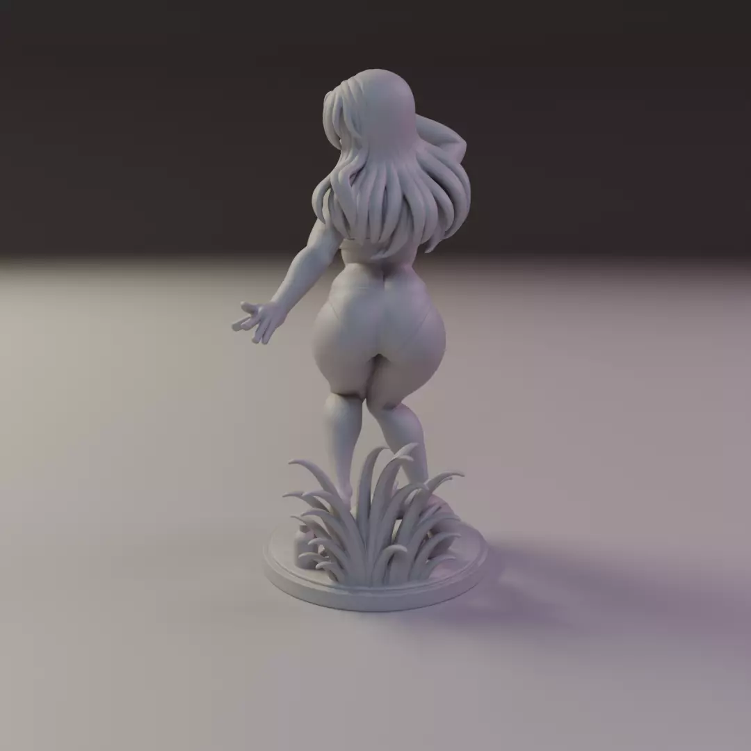 beach bikini pin-up 3D print model_3