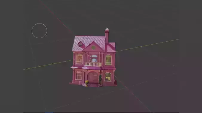 Pink Dollhouse Mansion Texture 3