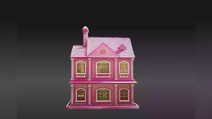 Pink Dollhouse Mansion Texture 6