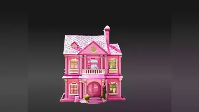 Pink Dollhouse Mansion