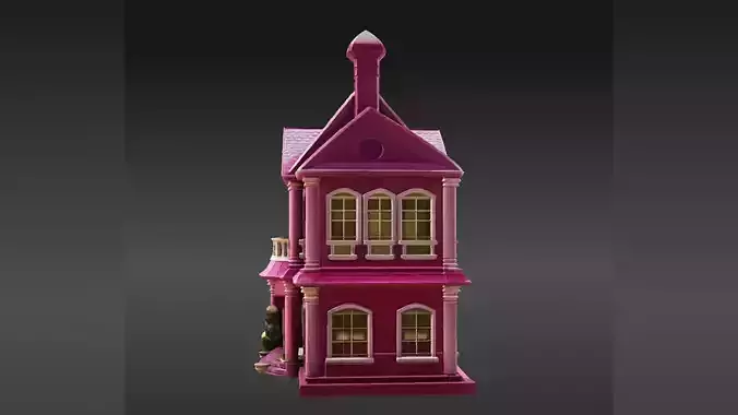Pink Dollhouse Mansion Texture 7