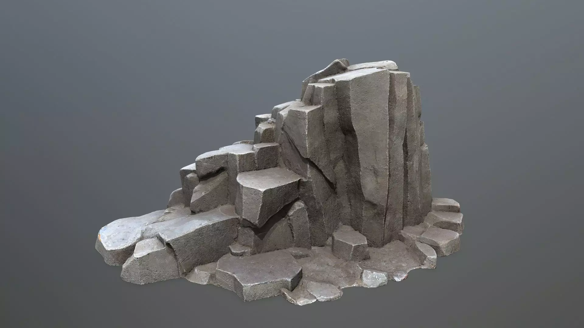 sea rocks Low-poly 3D model_19