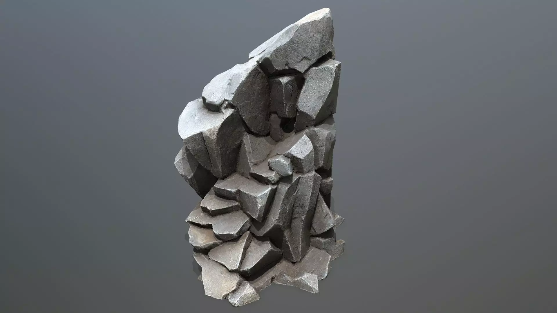 sea rocks Low-poly 3D model_25