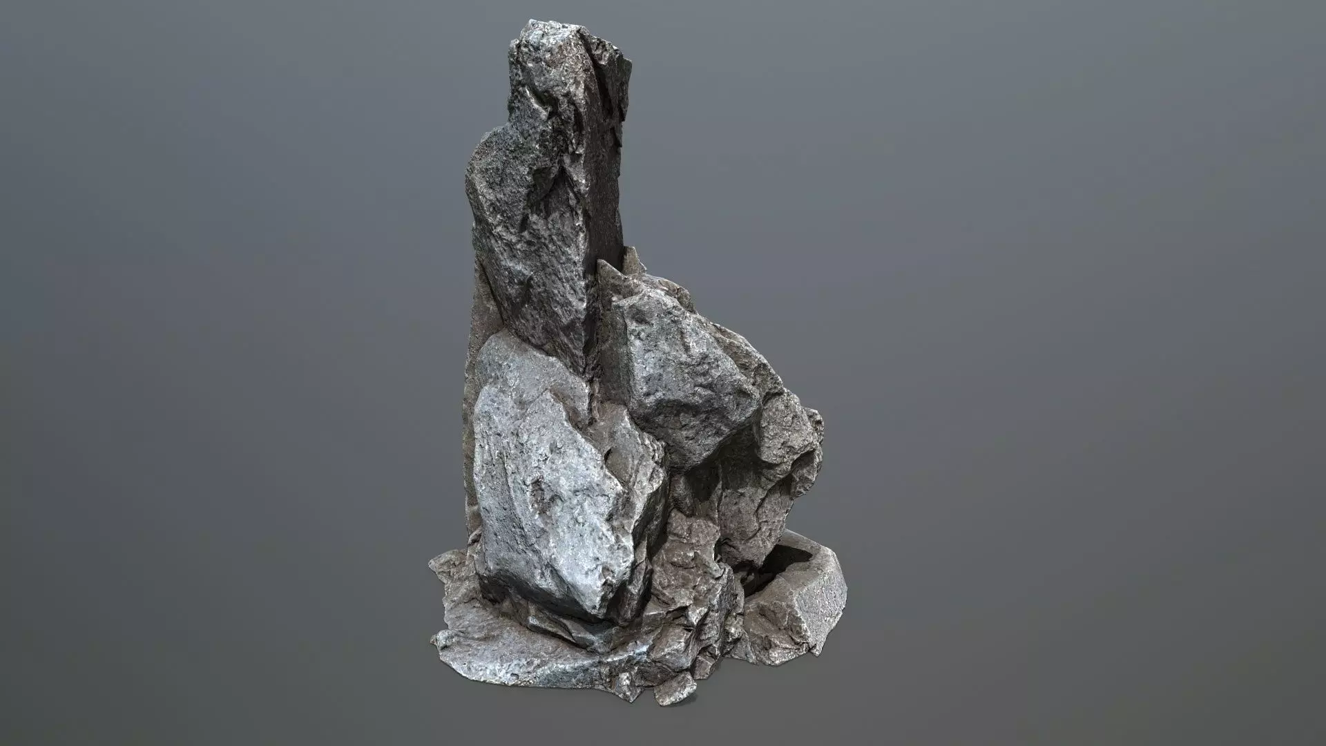 sea rocks Low-poly 3D model_23