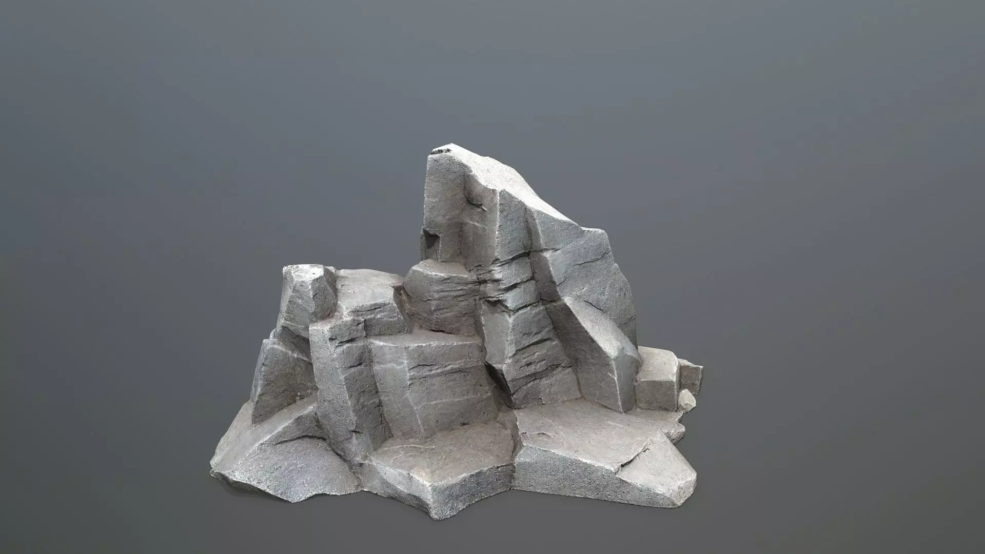 sea rocks Low-poly 3D model_22
