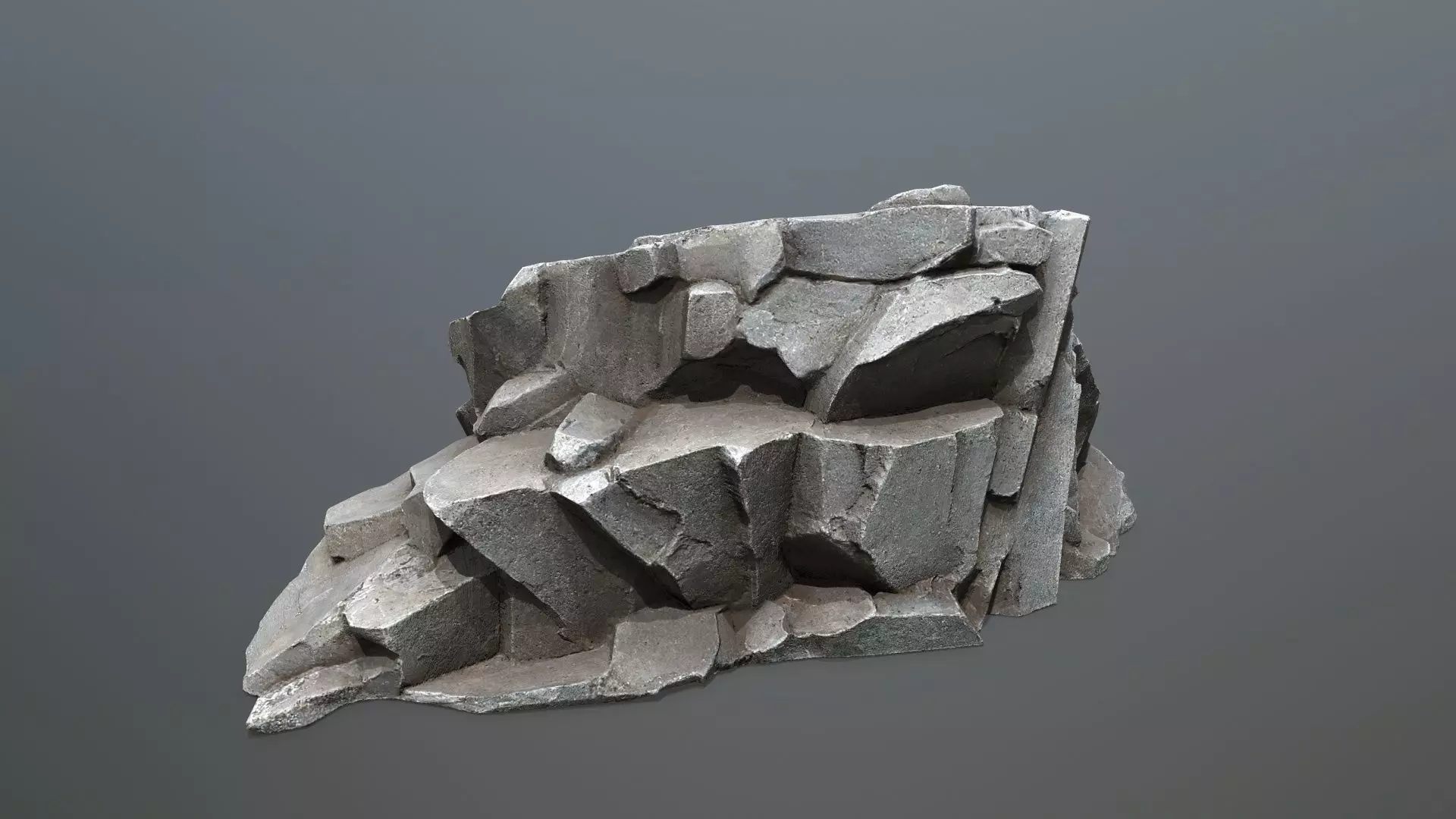 sea rocks Low-poly 3D model_24