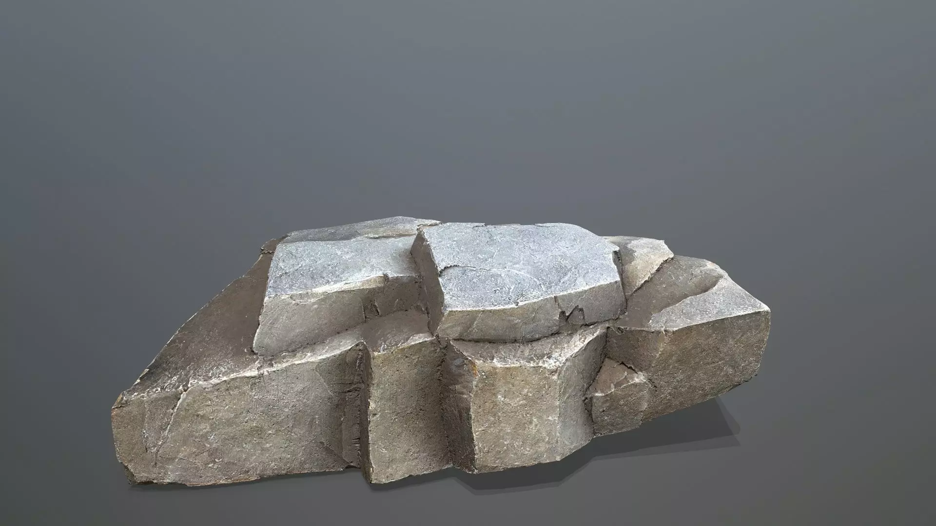 sea rocks Low-poly 3D model_28