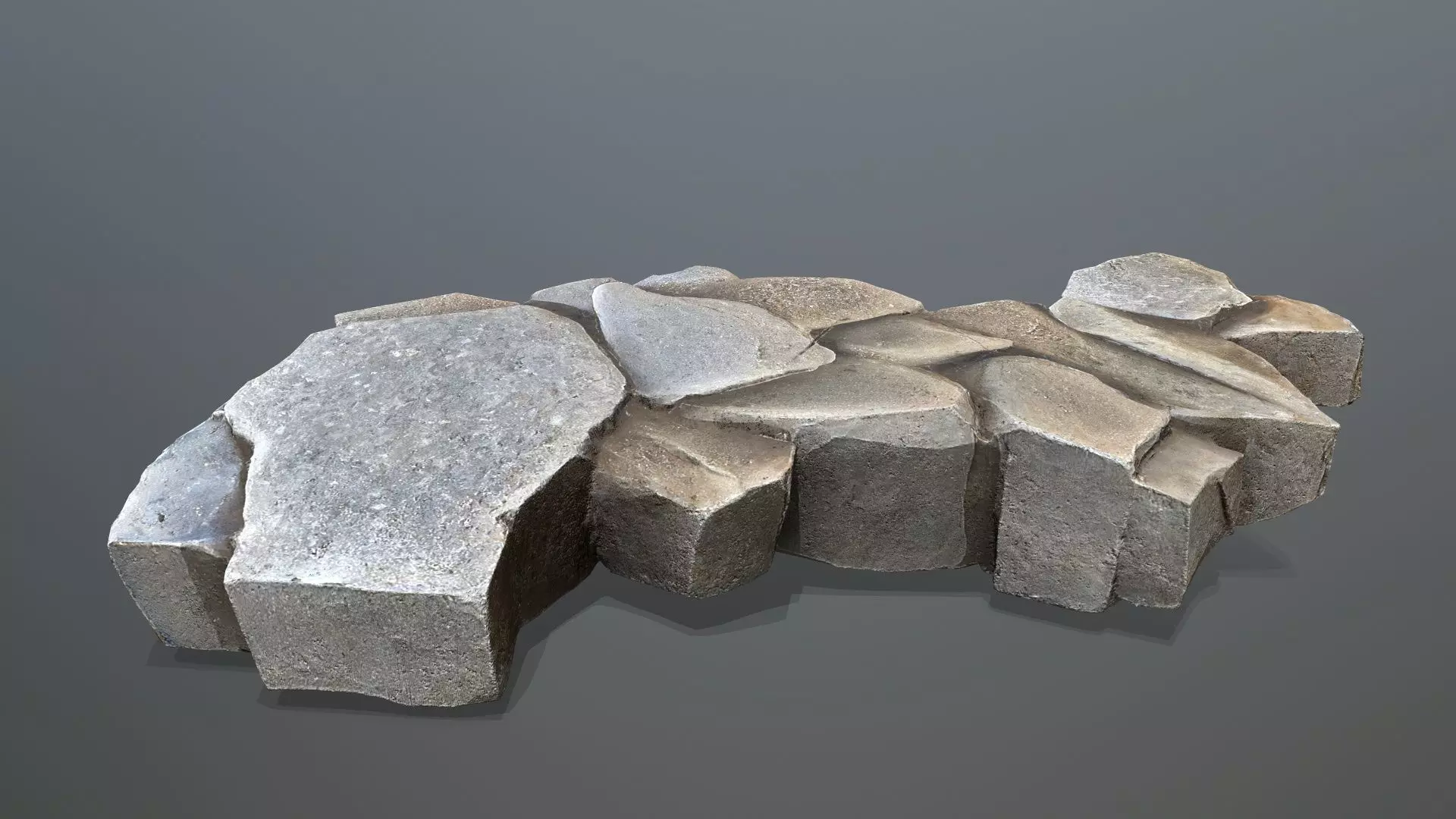 sea rocks Low-poly 3D model_31