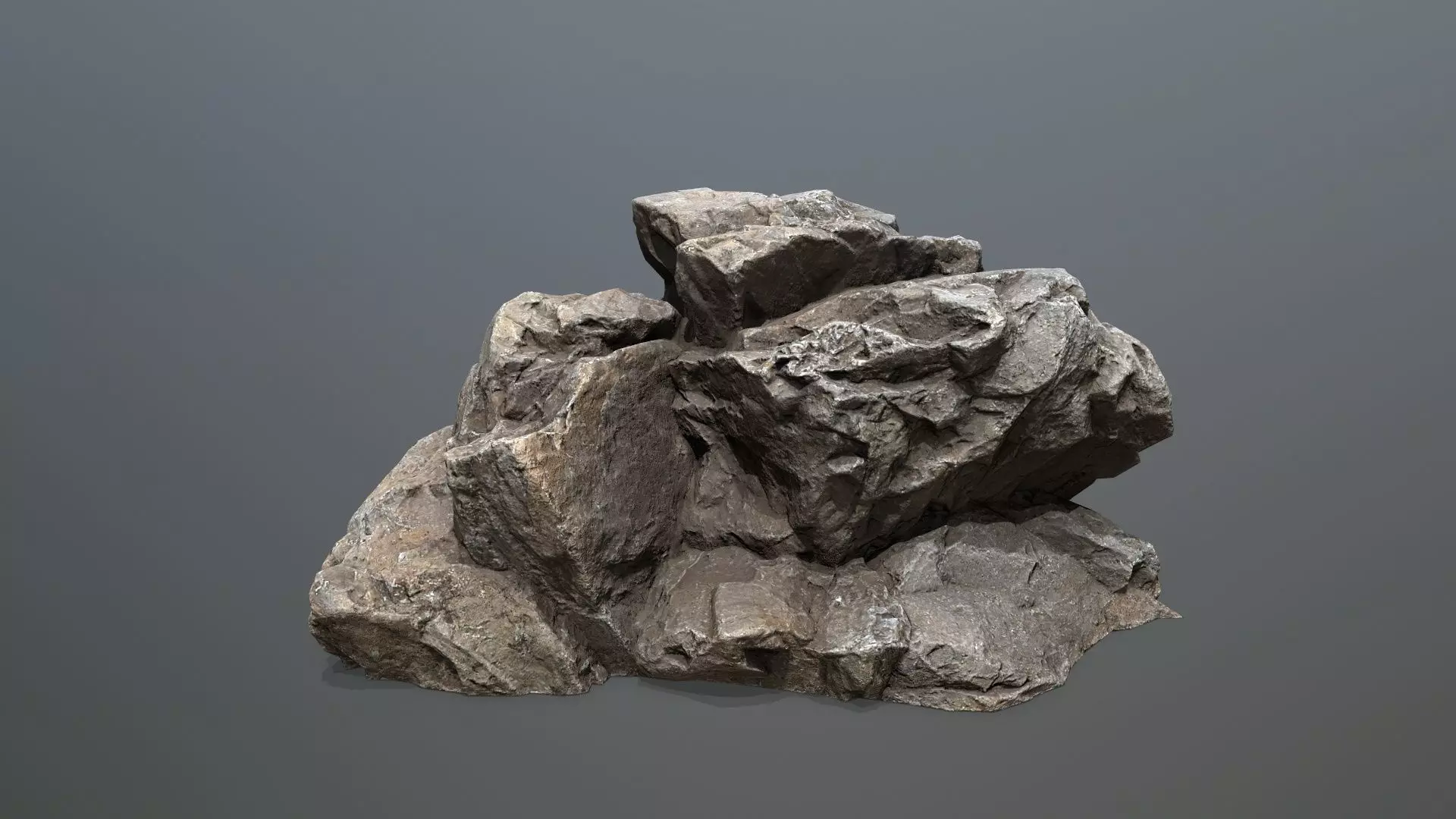 sea rocks Low-poly 3D model_26