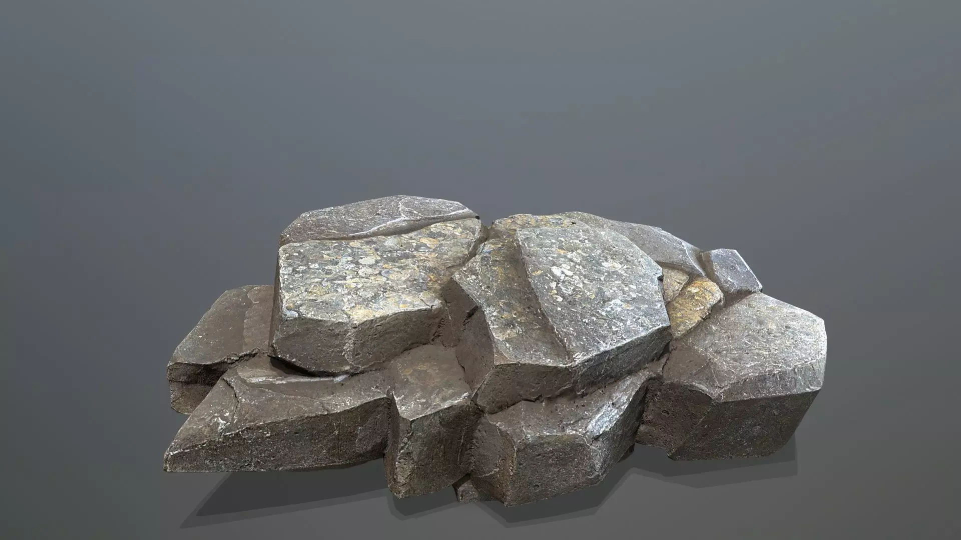 sea rocks Low-poly 3D model_27