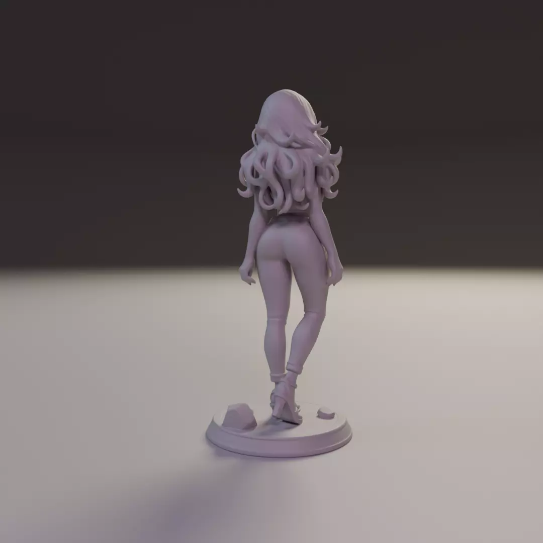 pin-up  3D print model_5