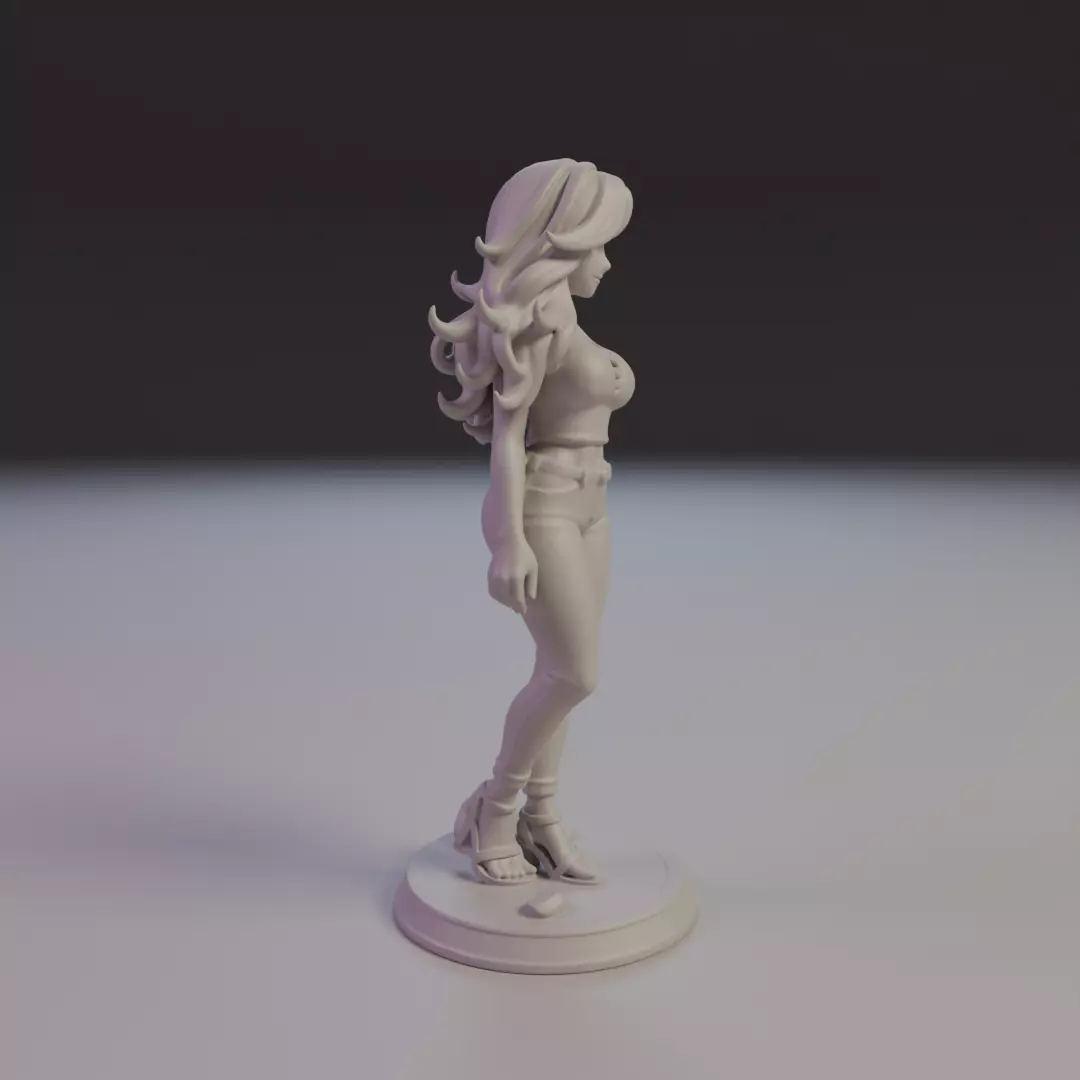 pin-up  3D print model_1