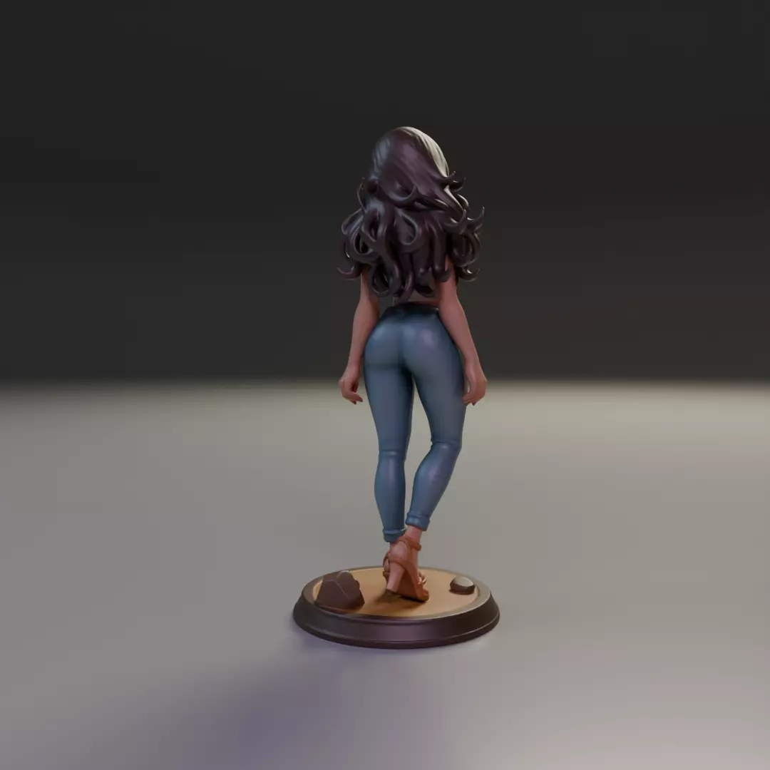 pin-up  3D print model_6