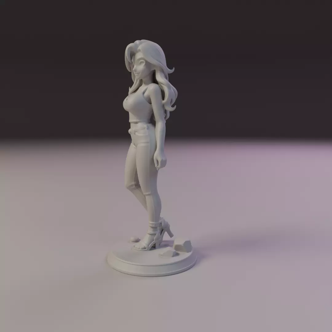 pin-up  3D print model_9