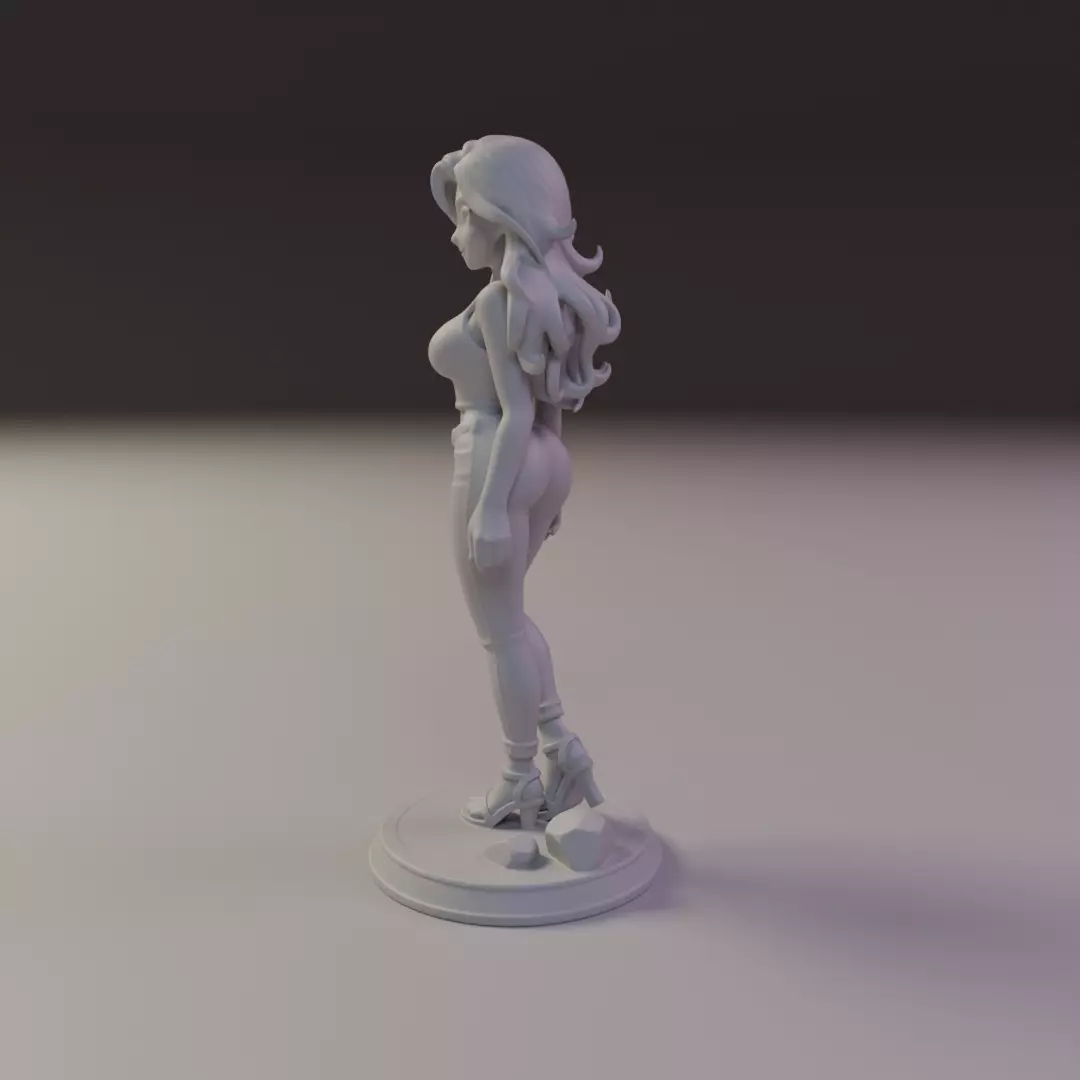pin-up  3D print model_3