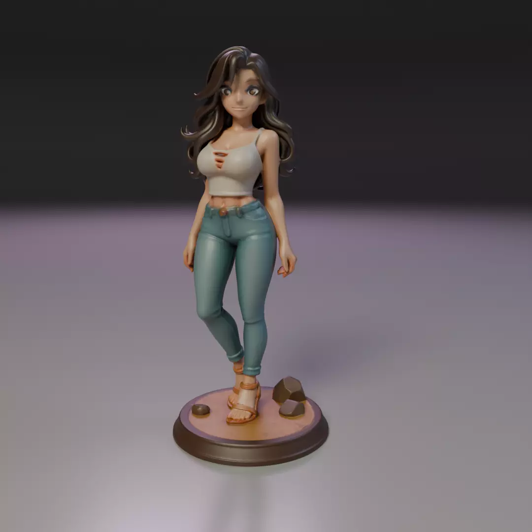 pin-up  3D print model_16