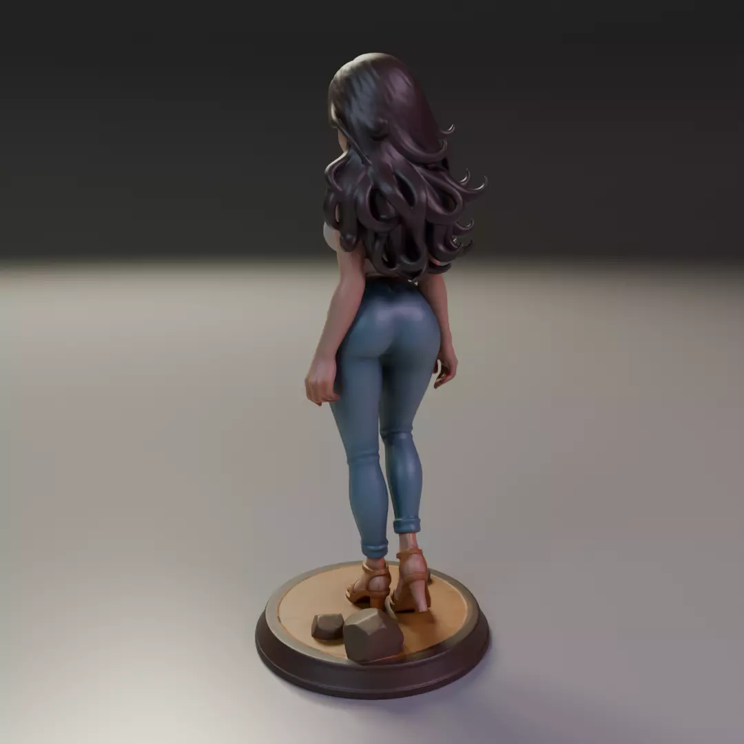 pin-up  3D print model_8