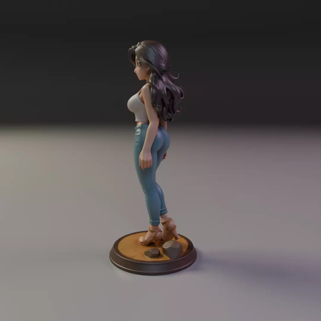 pin-up  3D print model_4