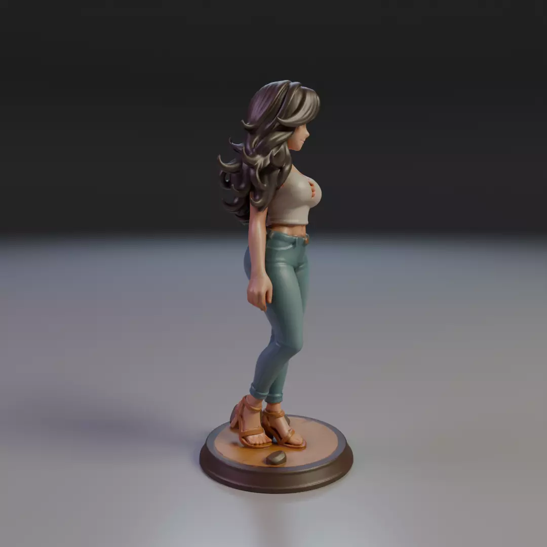 pin-up  3D print model_2