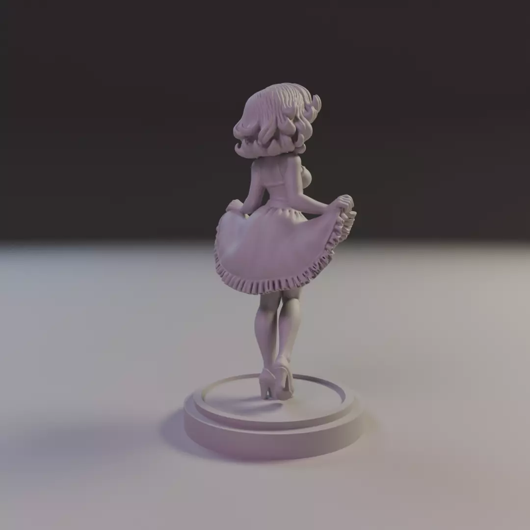 pin-up 3D print model_14
