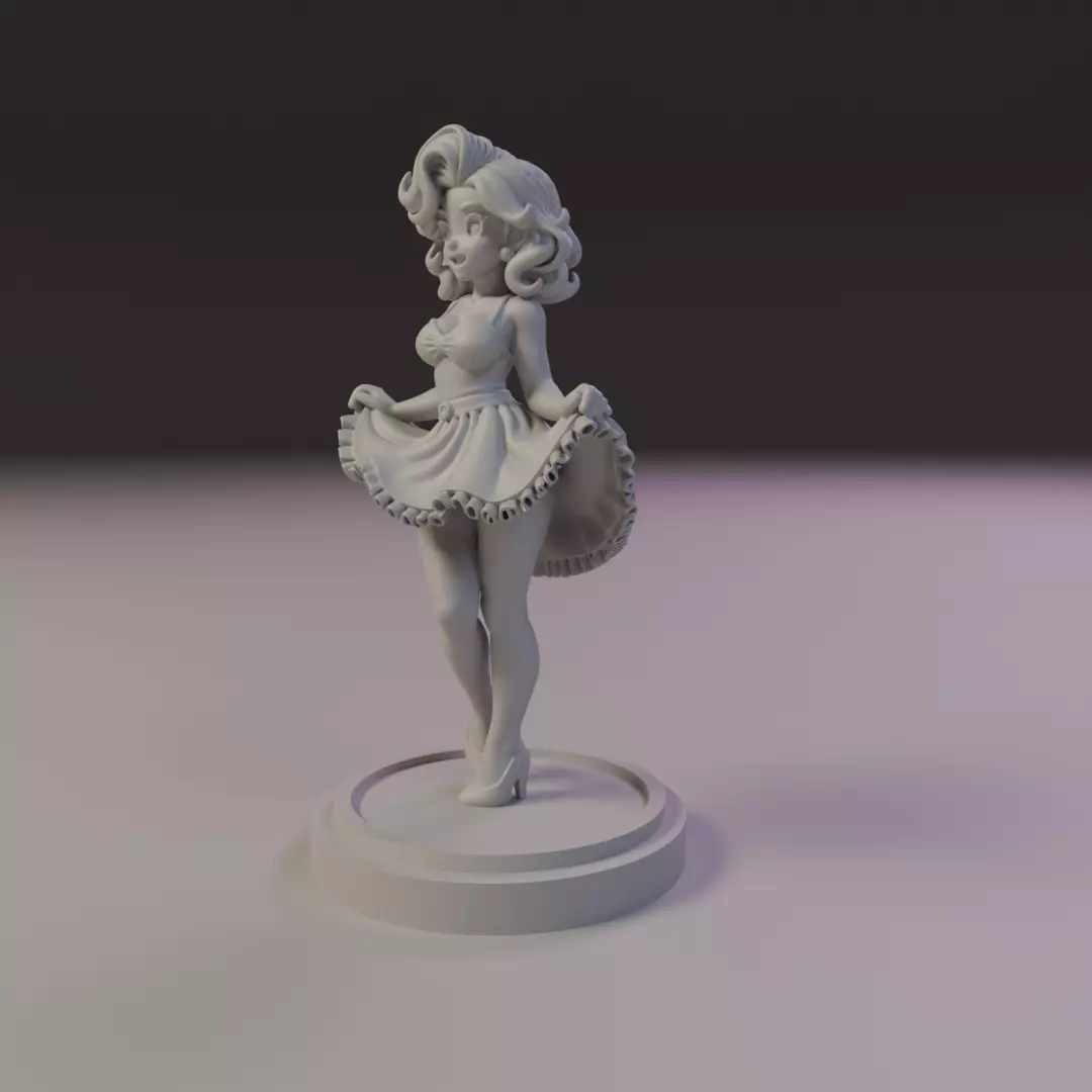 pin-up 3D print model_10