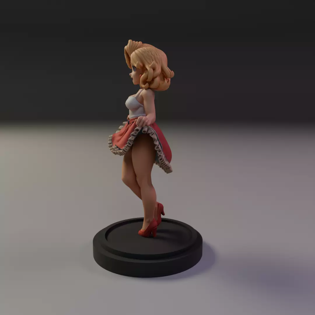 pin-up 3D print model_3