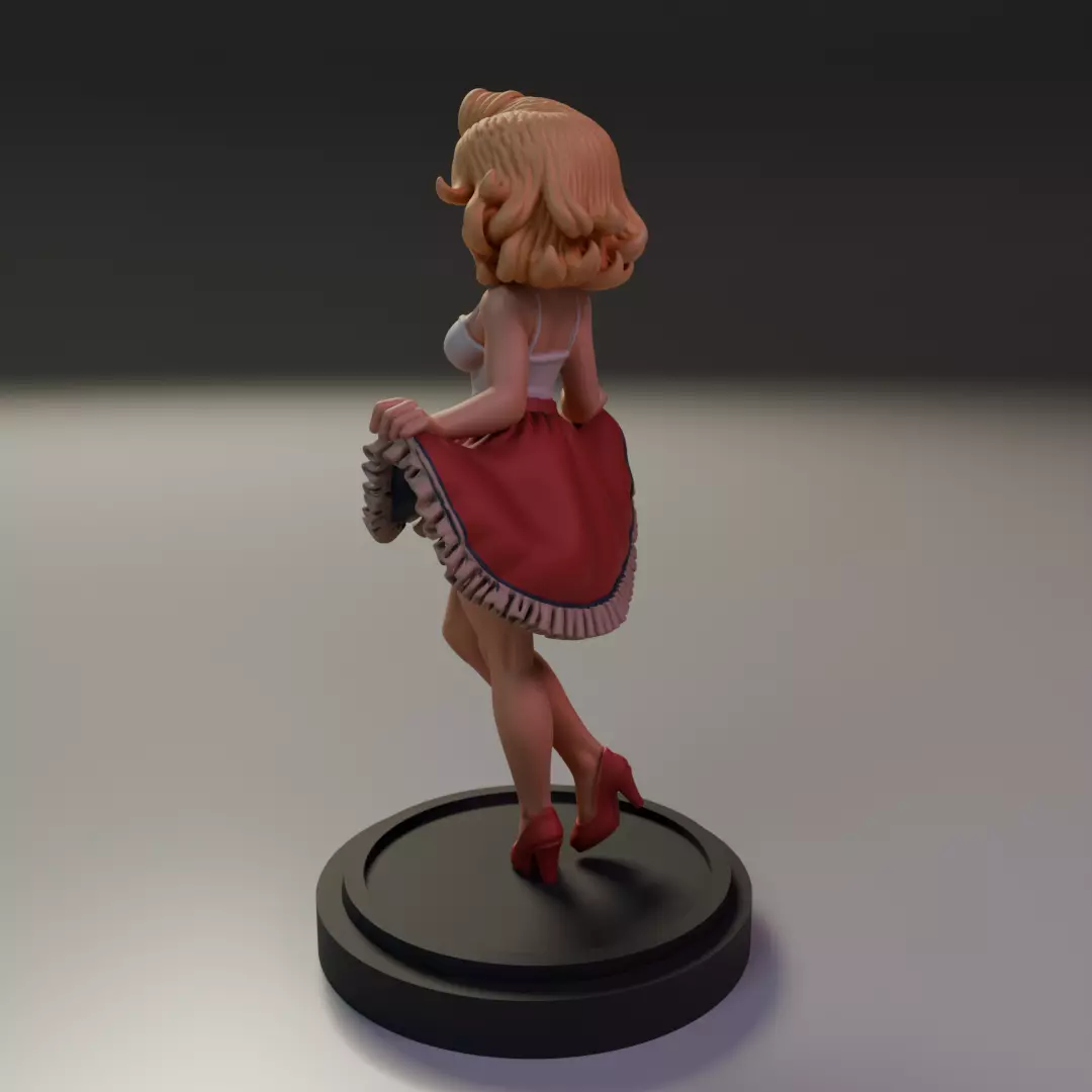 pin-up 3D print model_7