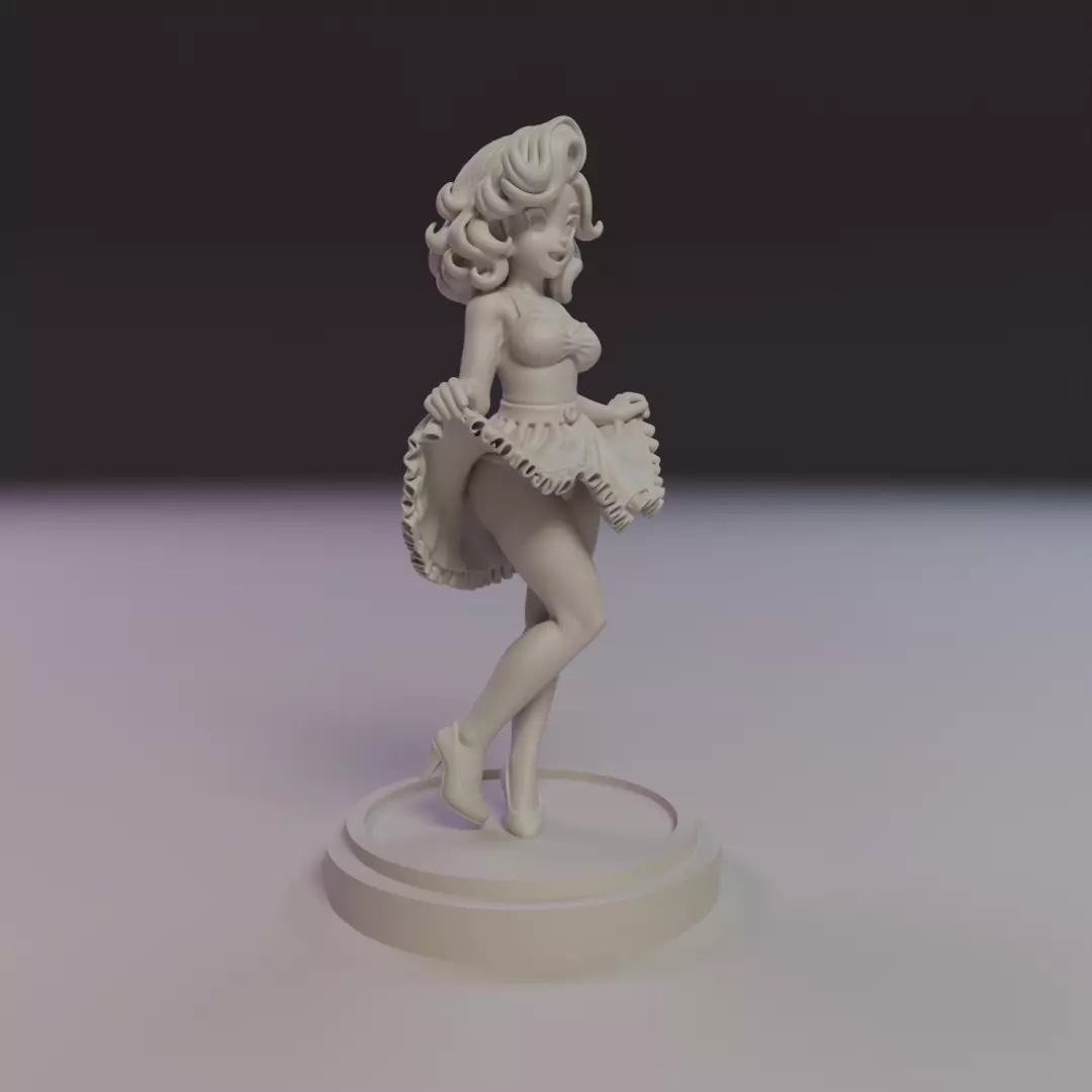 pin-up 3D print model_12