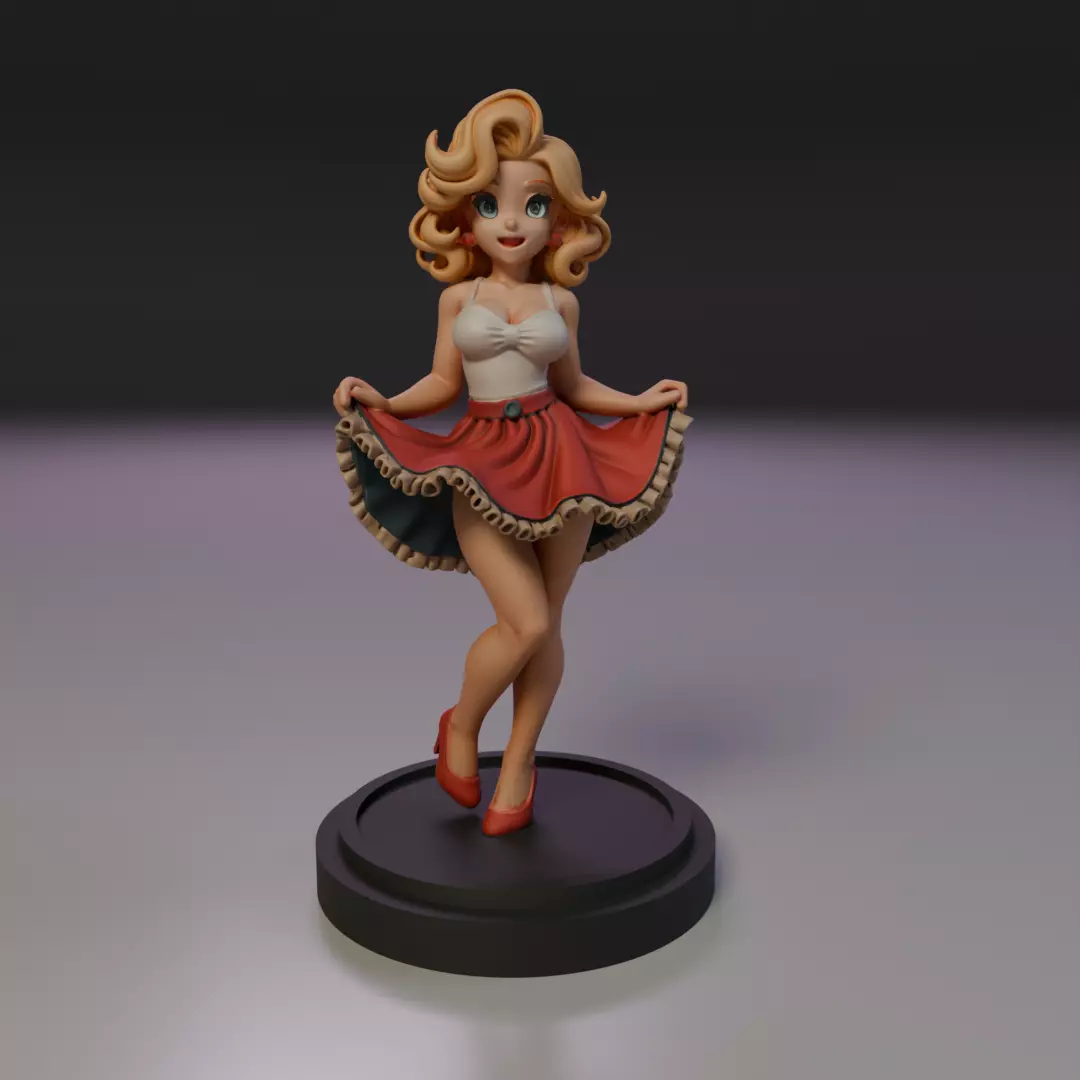pin-up 3D print model_15