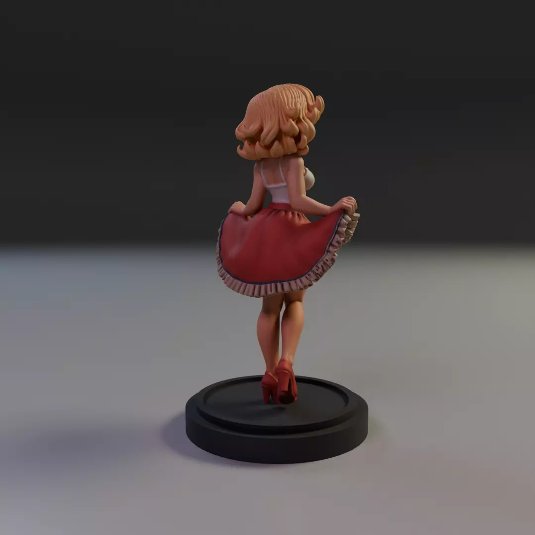 pin-up 3D print model_13