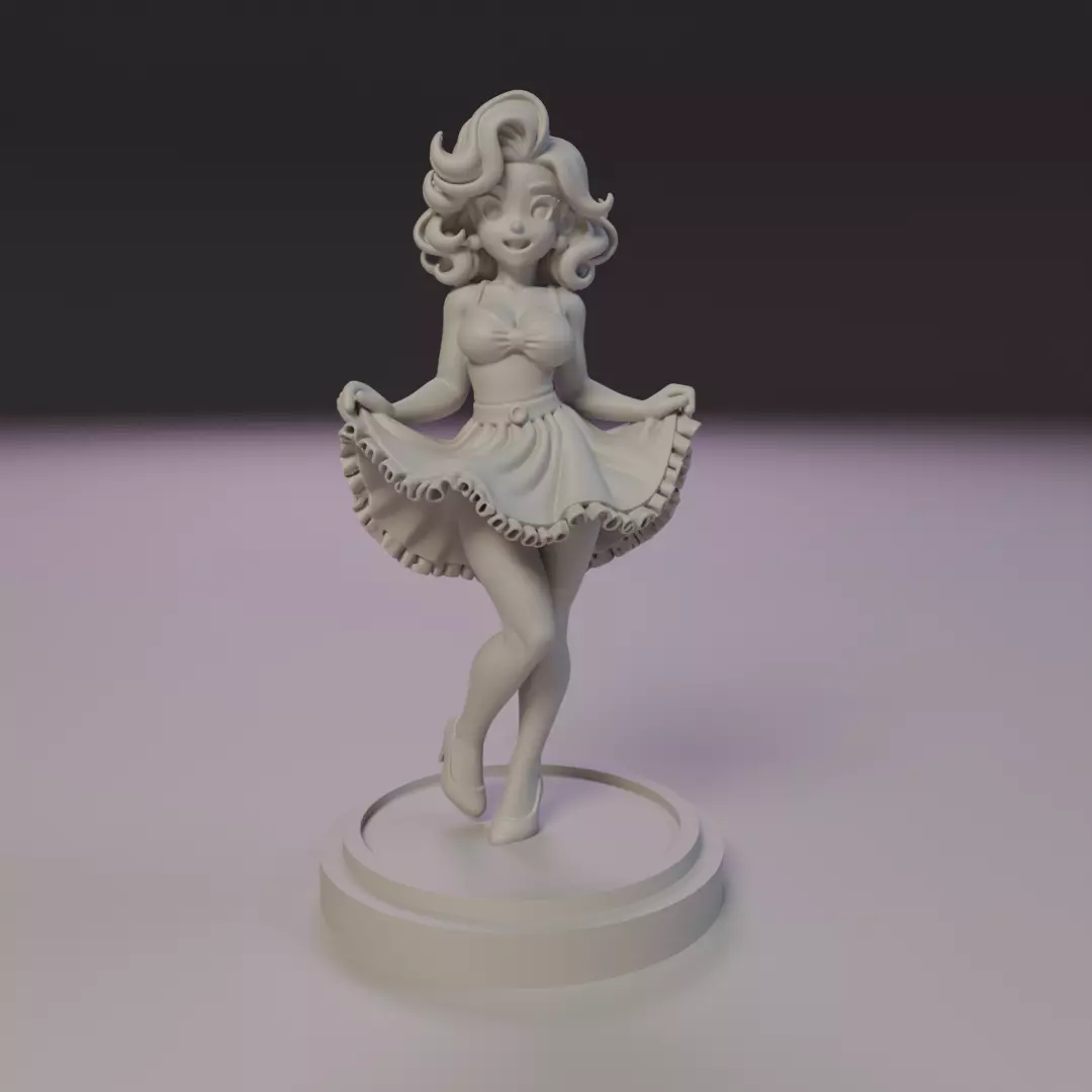 pin-up 3D print model_16