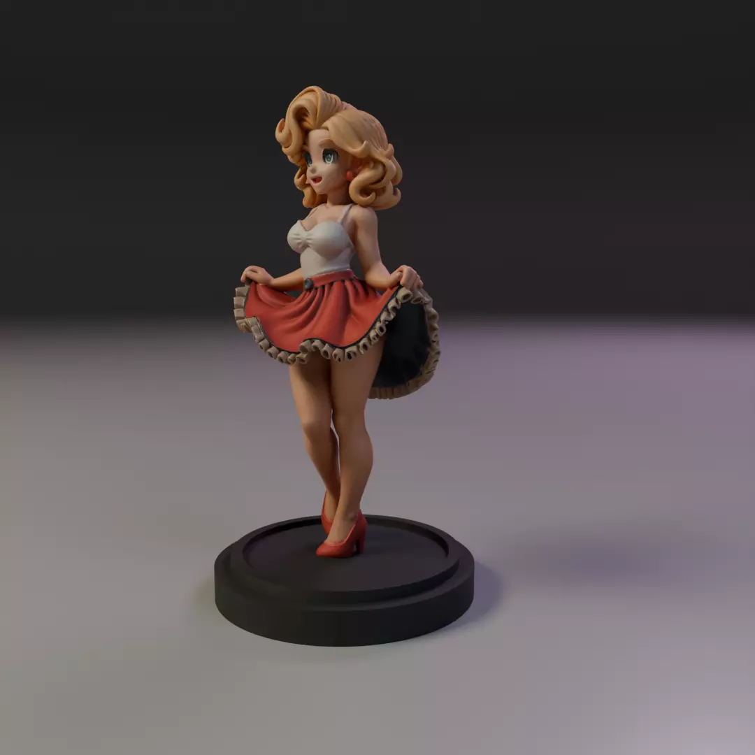 pin-up 3D print model_9