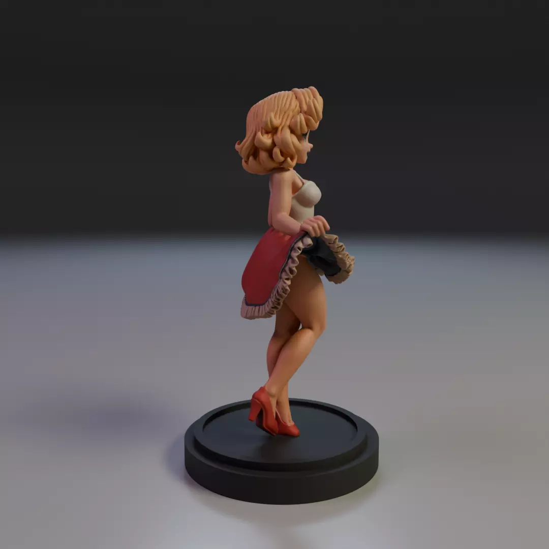 pin-up 3D print model_1
