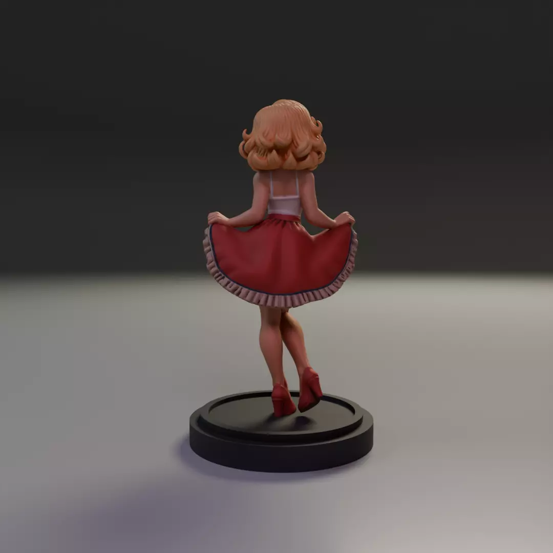 pin-up 3D print model_5