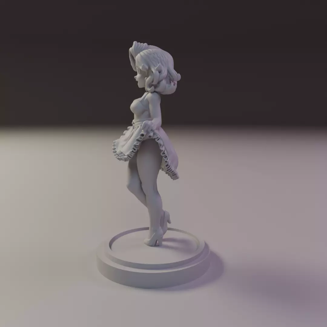 pin-up 3D print model_4