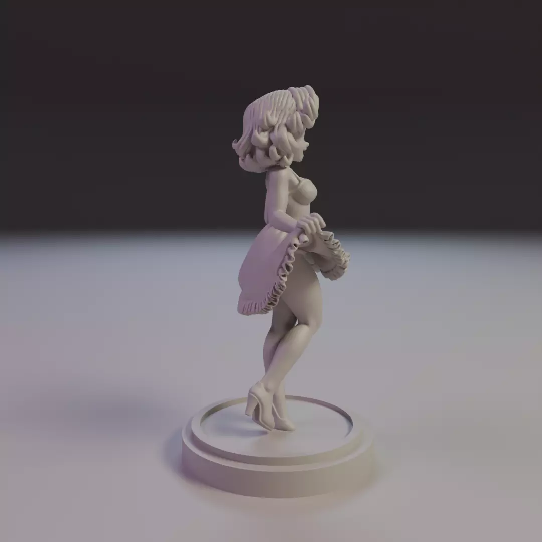 pin-up 3D print model_2
