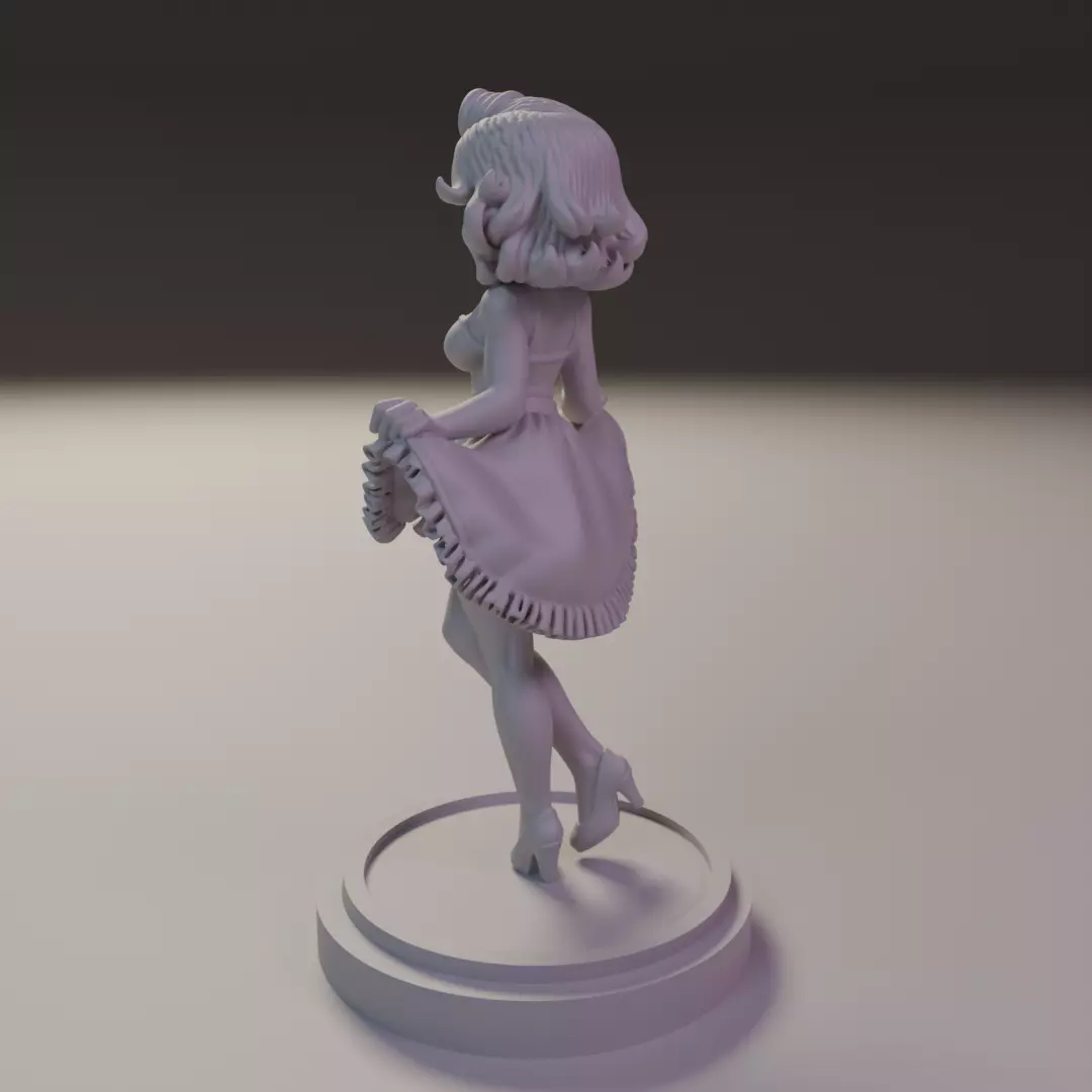 pin-up 3D print model_8